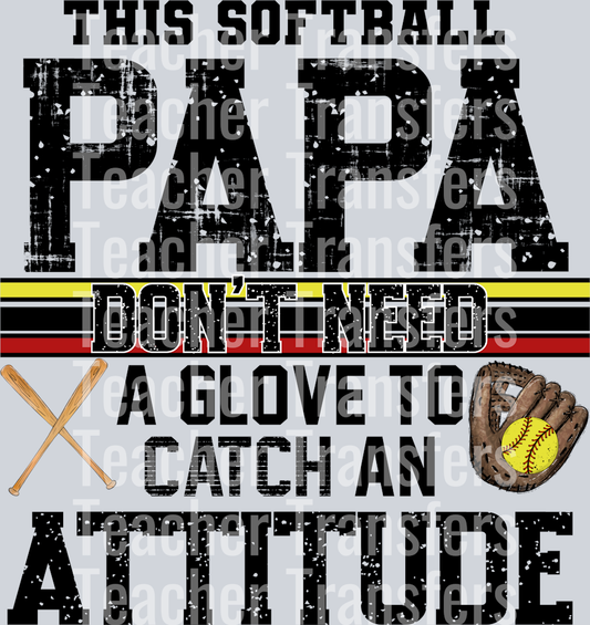 This Softball Papa Don’t Need A Glove