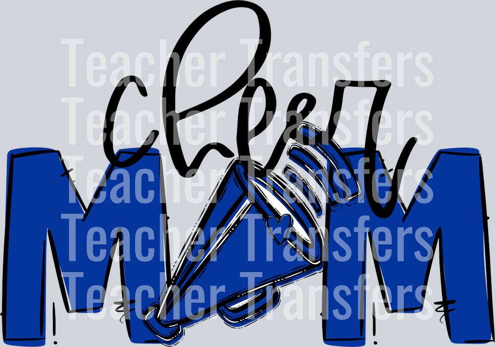 Cheer Mom Royal Blue No Flower
