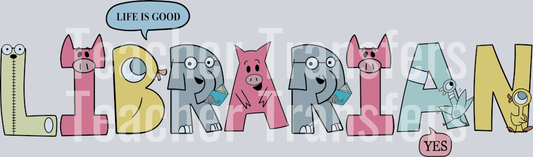 Librarian Elephant and Piggie