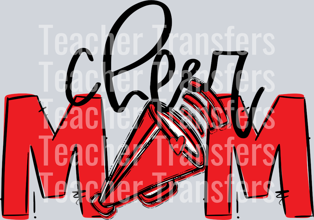 Cheer Mom Red No Flower