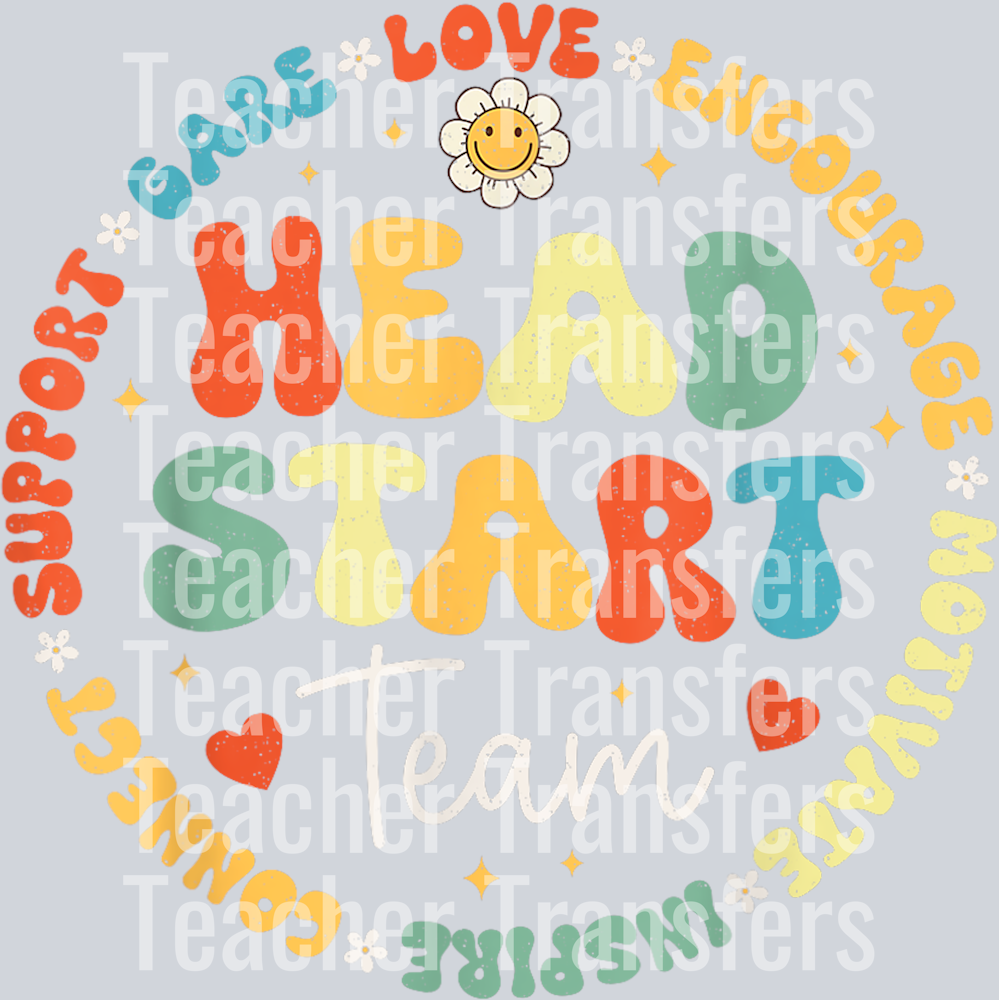 Head Start Team Homeschool Teacher Headstart Back To School T-Shirt (1)