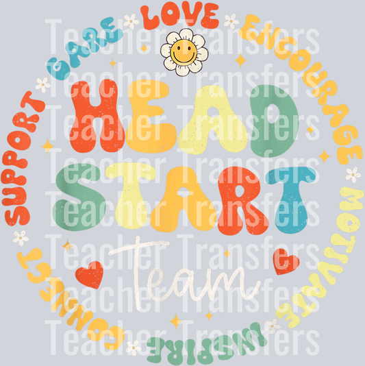 Head Start Team Homeschool Teacher Headstart Back To School T-Shirt (1)