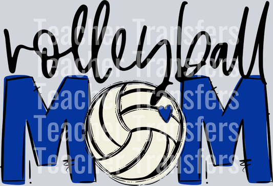 Volleyball Mom Royal Blue No Flowers