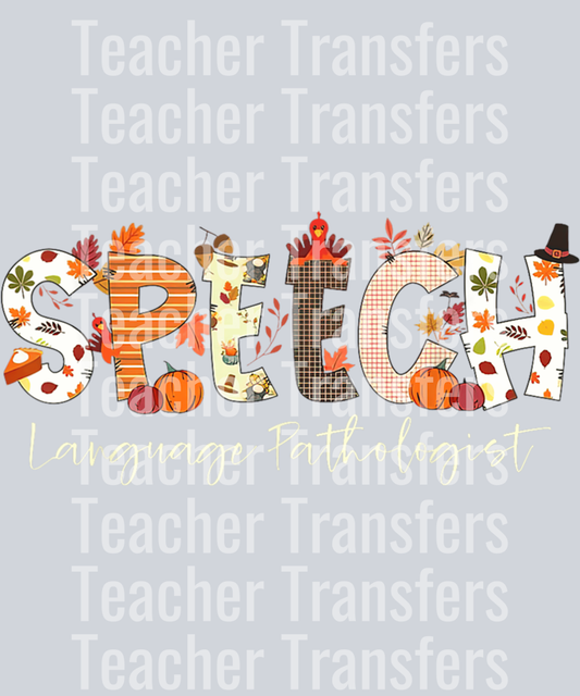 Speech Language Pathologist SLP Pumpkin Fall Thanksgiving Sweatshirt