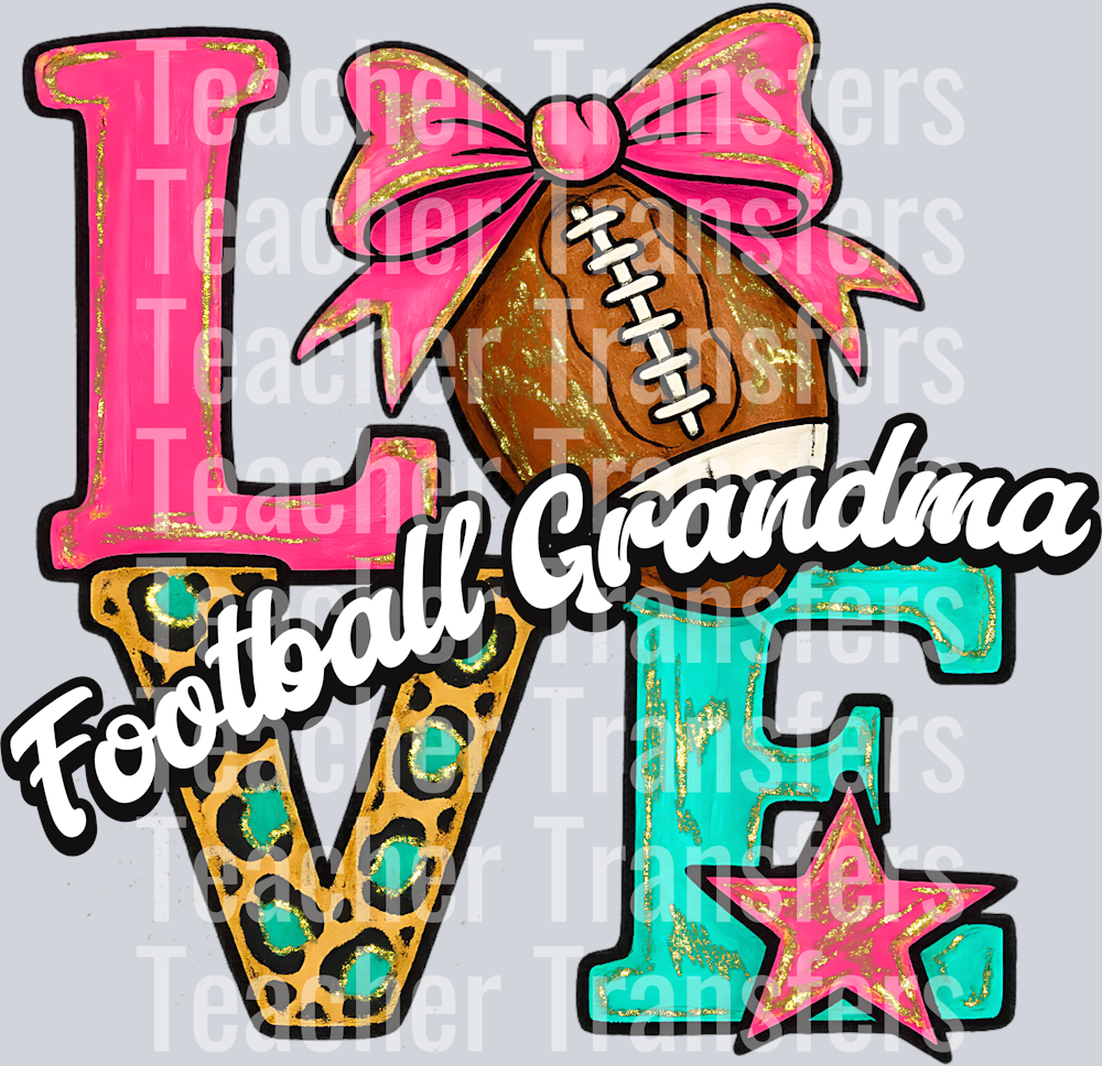 Love Football Grandma HWDS