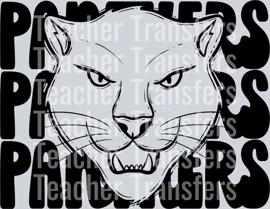 Stacked Mascots Panthers 2