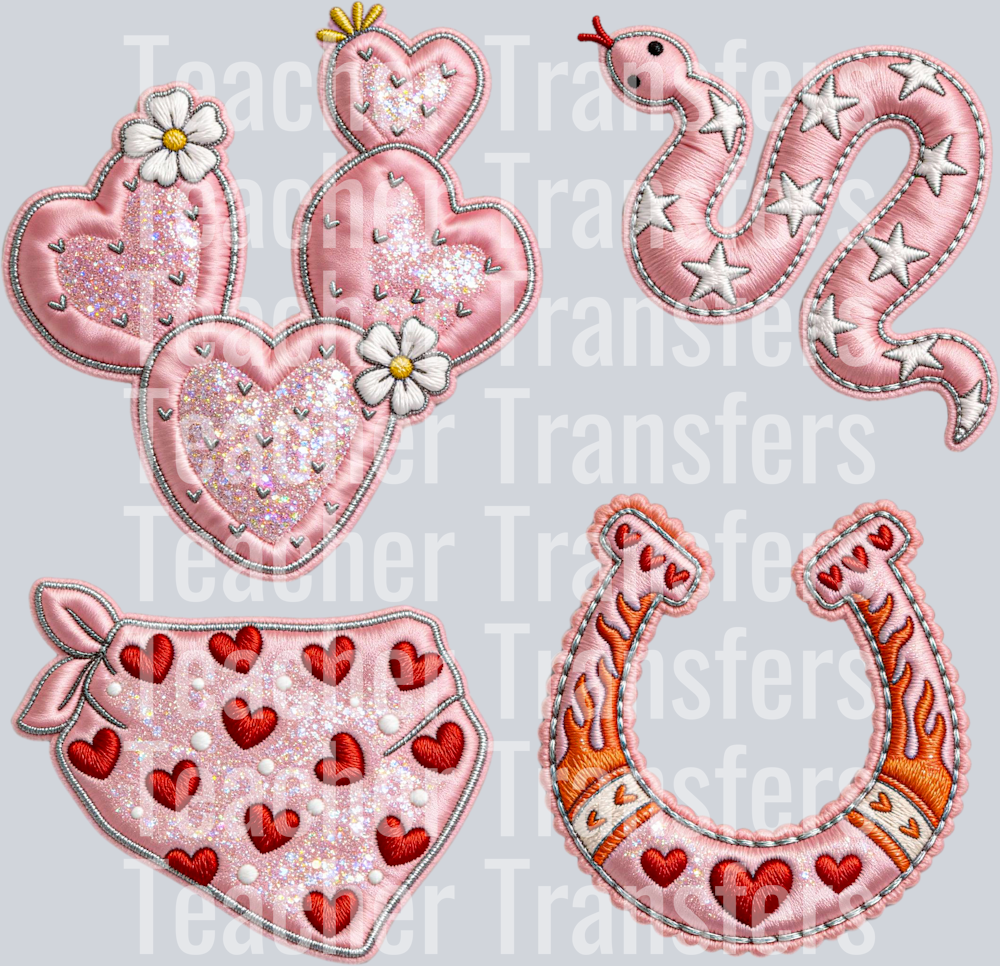 western vday collage faux emb HWDS