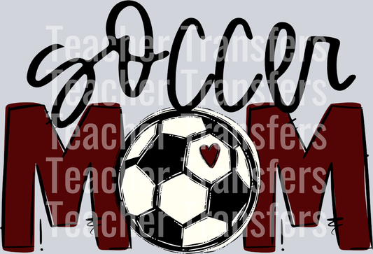 Soccer Mom Maroon No Flowers