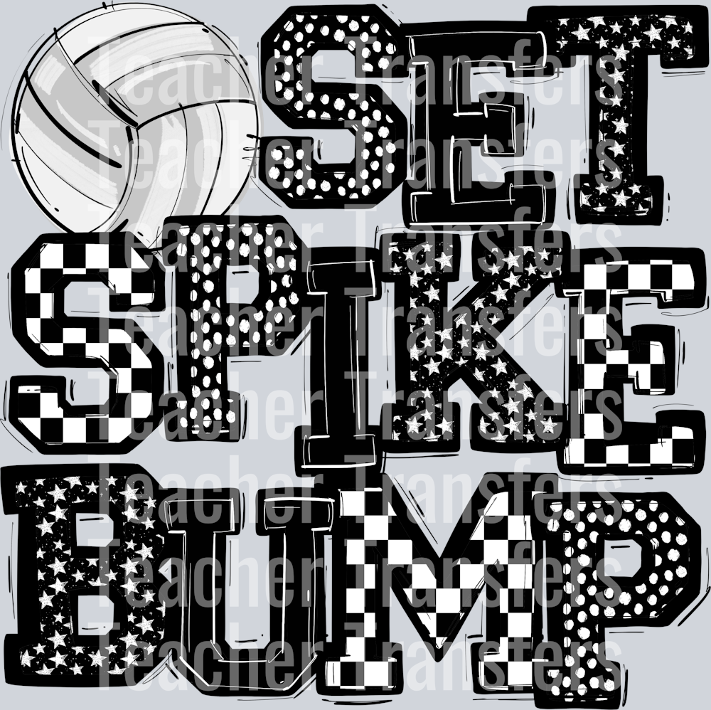 BLACK SET SPIKE BUMP
