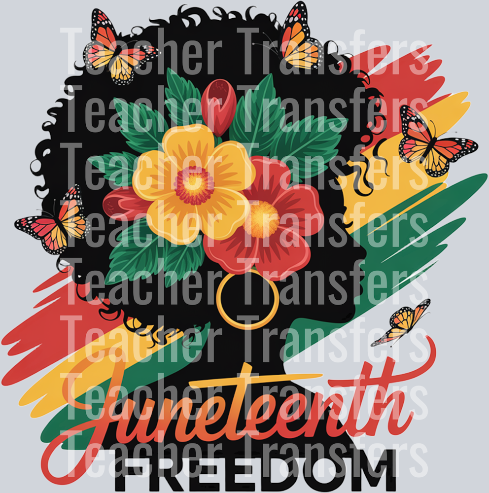 108. Afro messy bun Juneteenth png, African