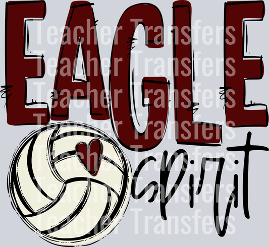 Team Go Spirit VOLLEYBALL MAROON EAGLE