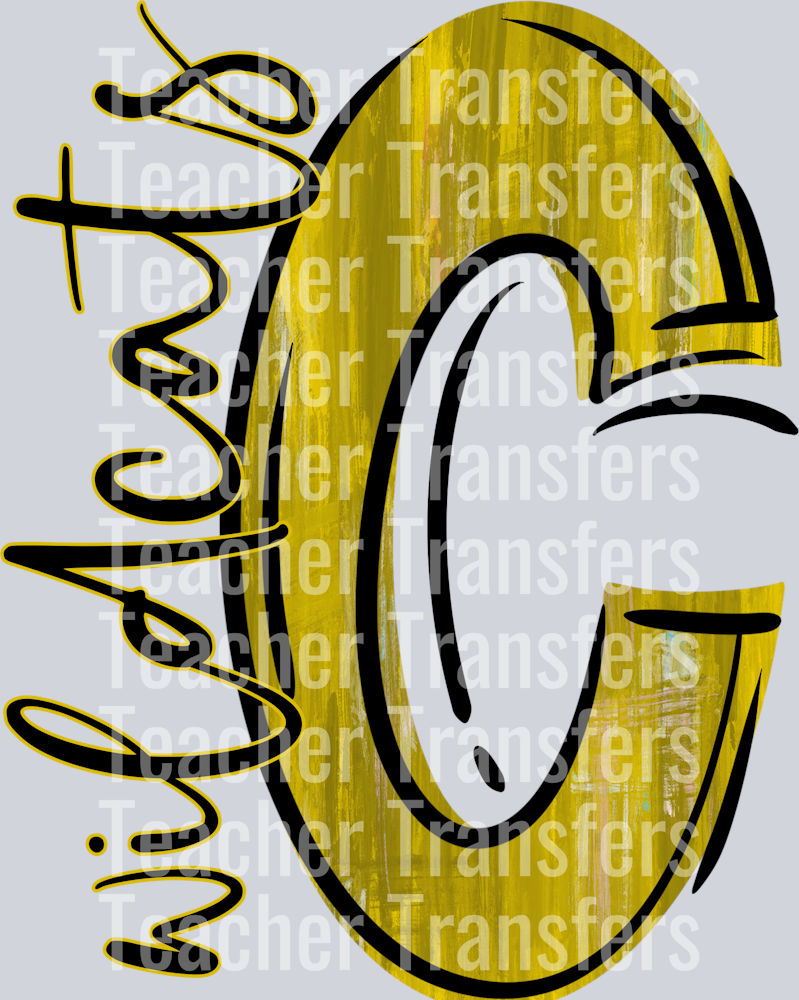 Wildcats C Black Lettering