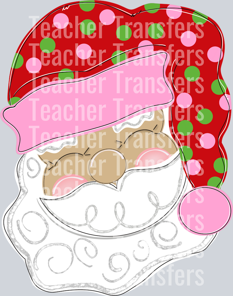 SANTA ORNAMENT POLKA DOTS