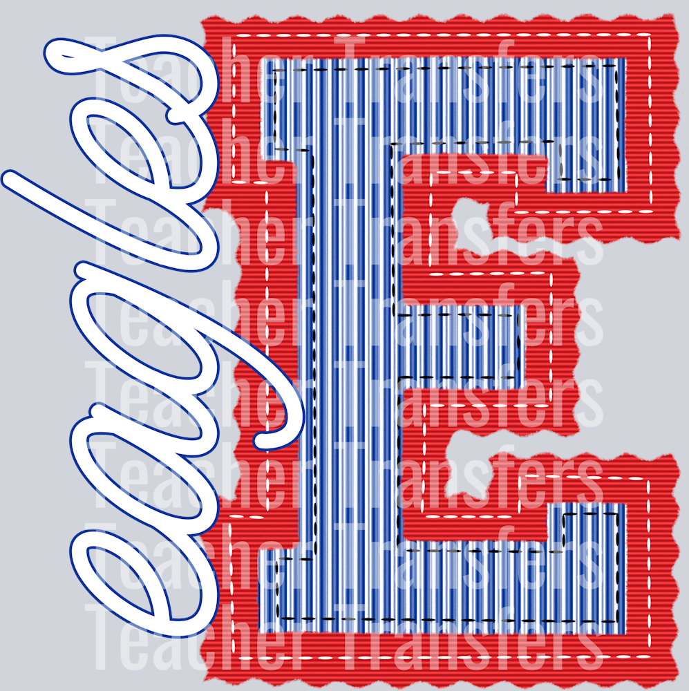 THE PREPSTER E EAGLES ROYAL RED