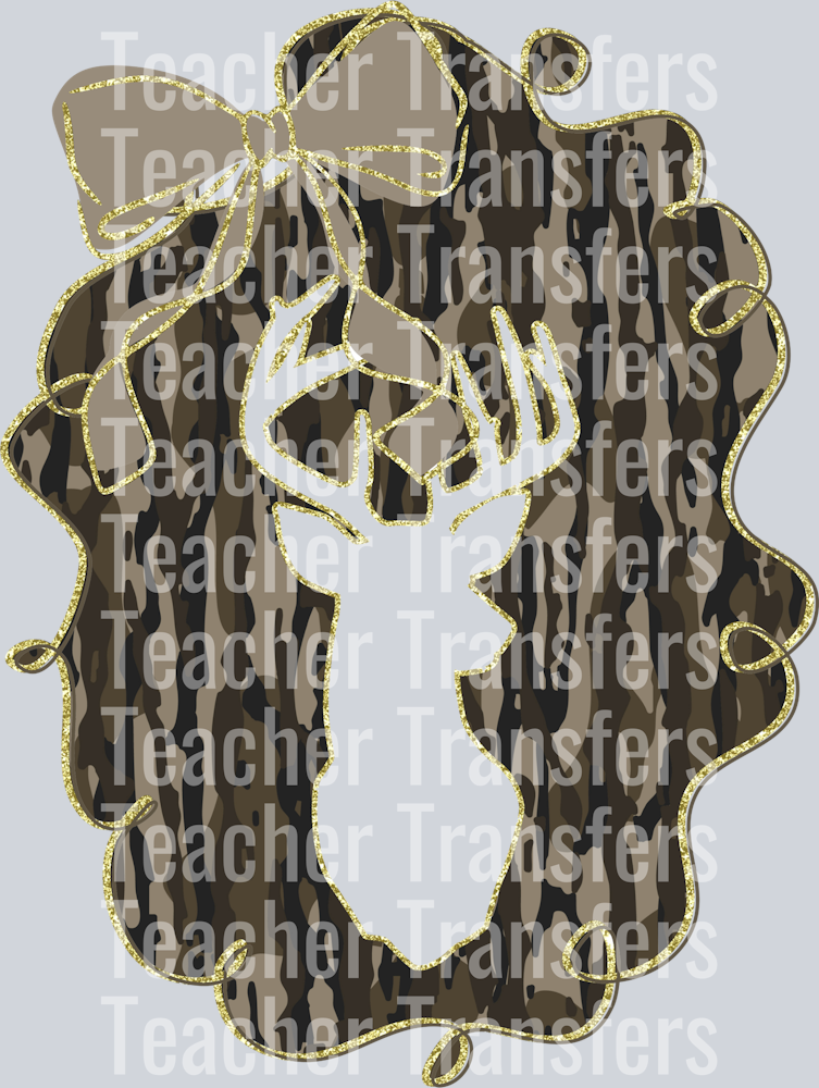 Deercamoglitterframe