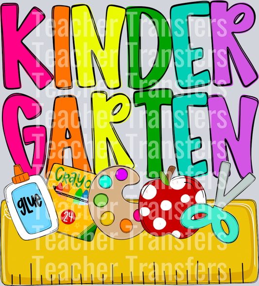 Back to School Name Plate KINDERGARTEN