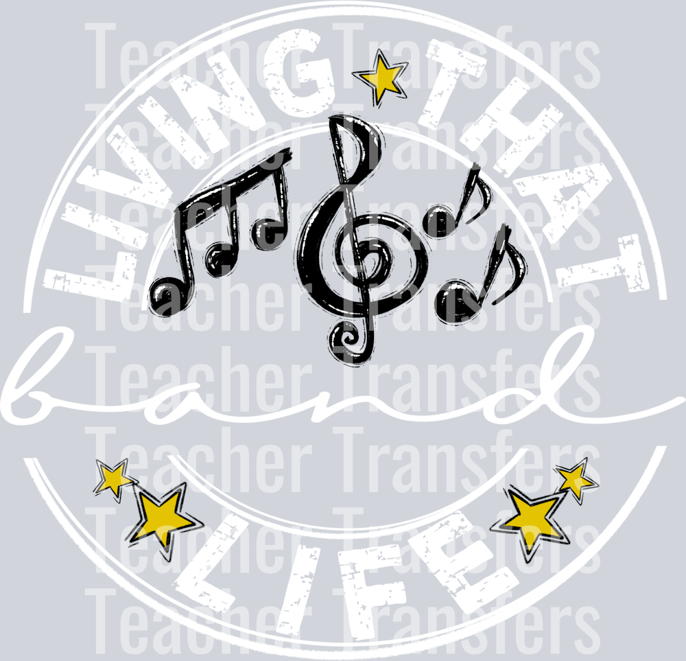 Living That BAND BLANK Life WHITE