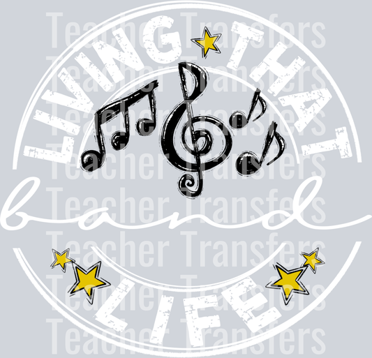 Living That BAND BLANK Life WHITE