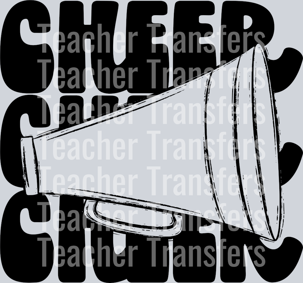 Stacked Mascots CHEER MEGAPHONE