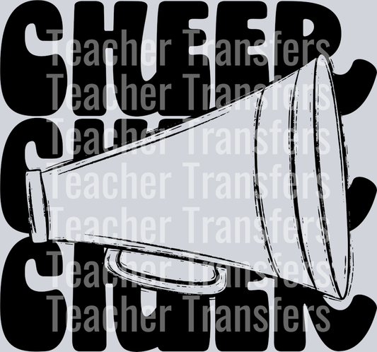 Stacked Mascots CHEER MEGAPHONE