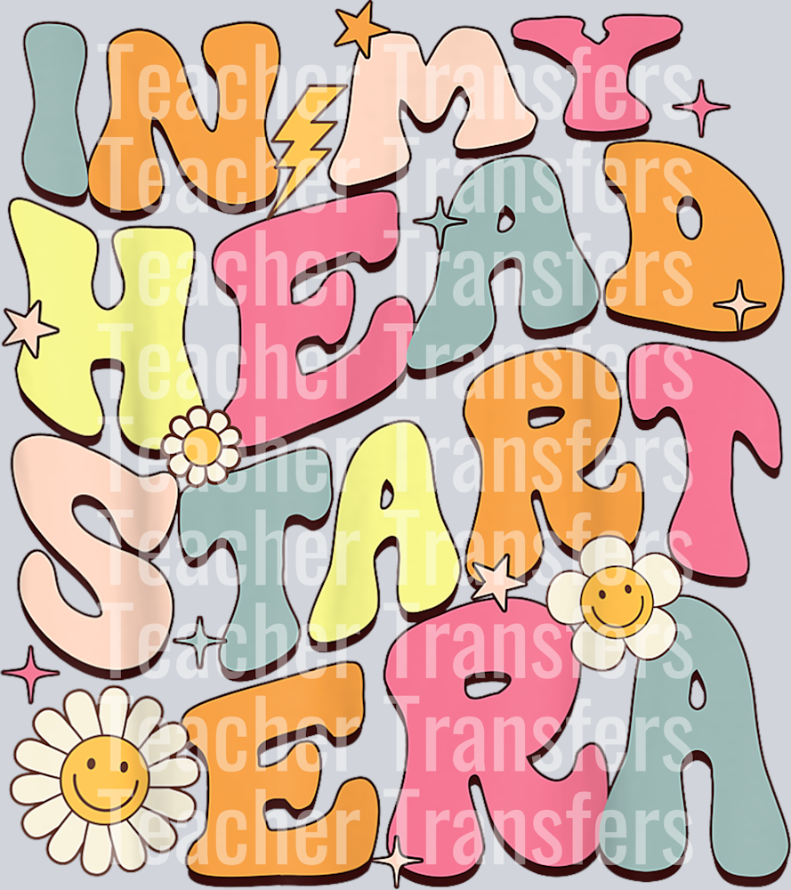 Groovy In My Head Start Era Homeschool Headstart Teacher T-Shirt