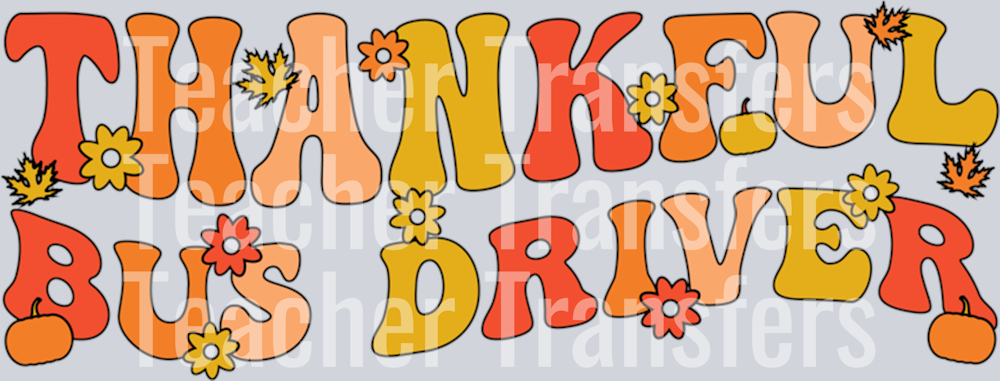 Thankful Bus Driver Thanksgiving Bus Driving Long Sleeve T-Shirt (2)