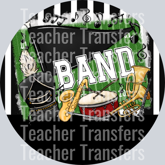 Band Tags Ornaments BLACK