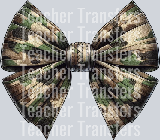 Camo Camouflage Coquette Bow Hunting PNG (24)