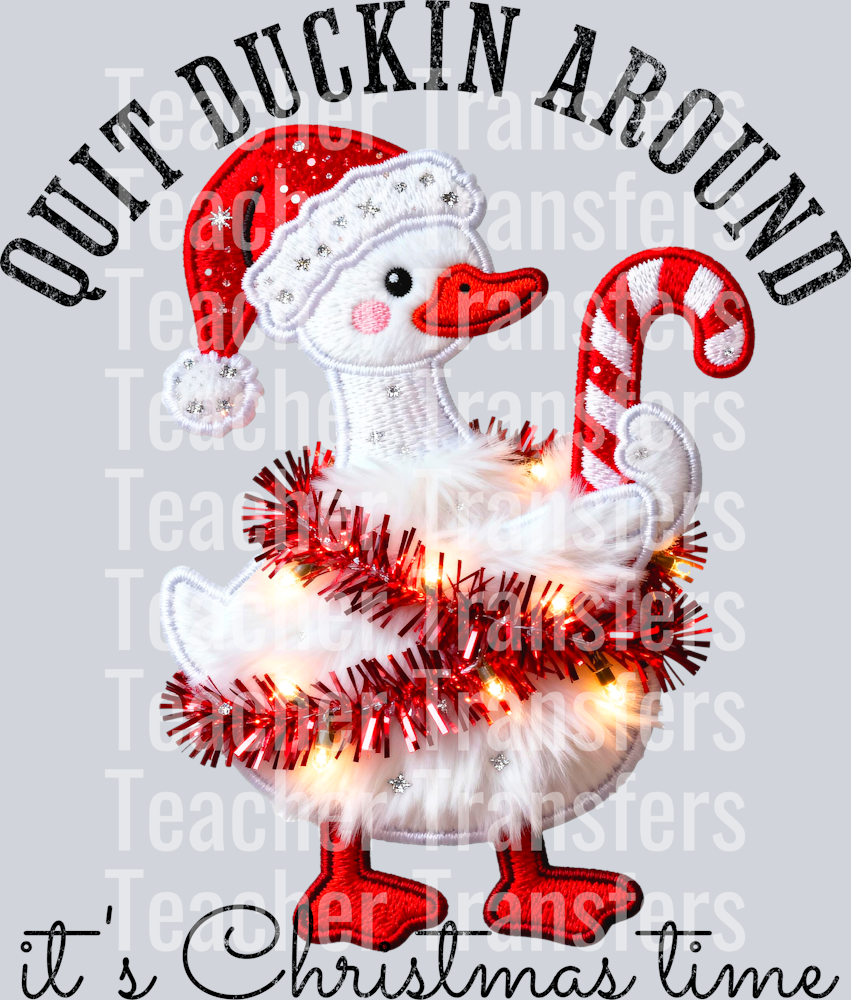 quit duckin around its christmas black