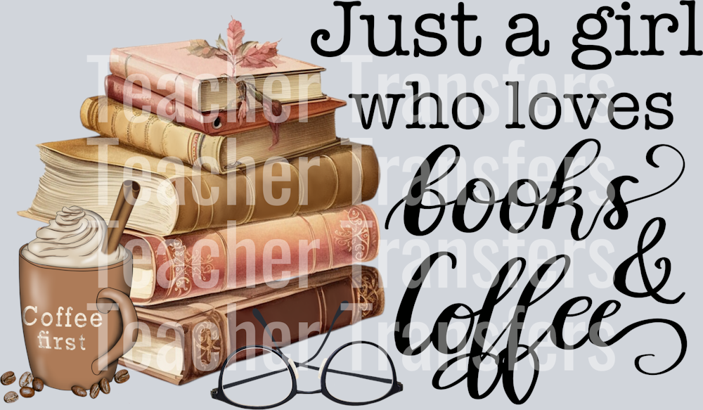 Just a girl books coffee