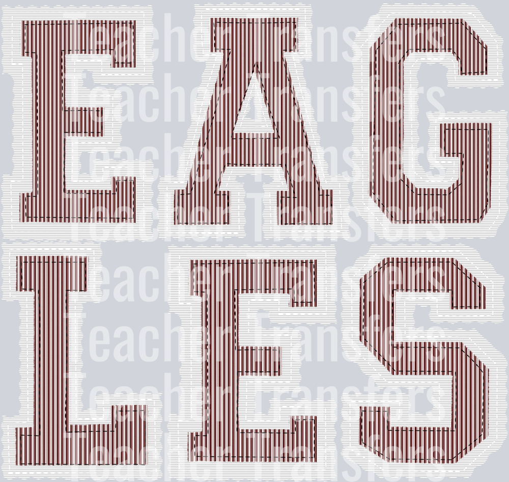 THE PREPSTER EAGLES MAROON WHITE