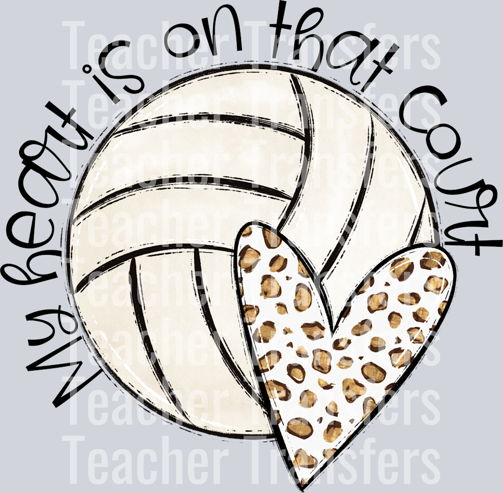 My Heart is on that VOLLEYBALL NO FLOWERS NO MOM