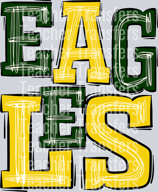 Eagles Green and Yellow