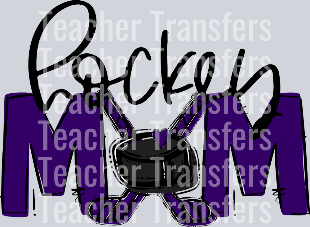 Hockey Mom Purple No Flower