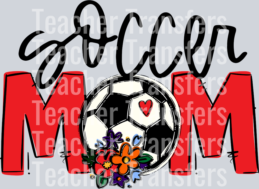 Soccer Mom Red Flowers