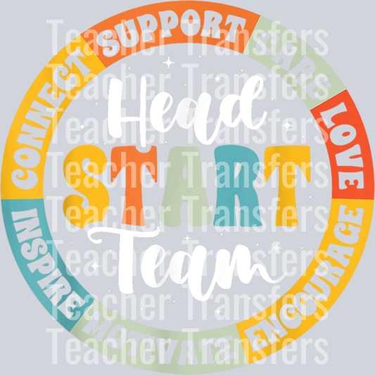 Head Start Team Homeschool Teacher Headstart Back To School T-Shirt (4)