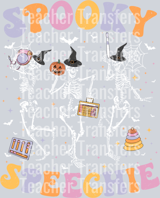 Spooky Speechie Speech Therapy Halloween SLP Halloween Long Sleeve T-Shirt