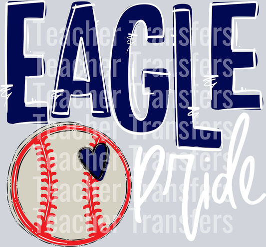 Team Go Spirit PRIDE Eagle Baseball Navy white