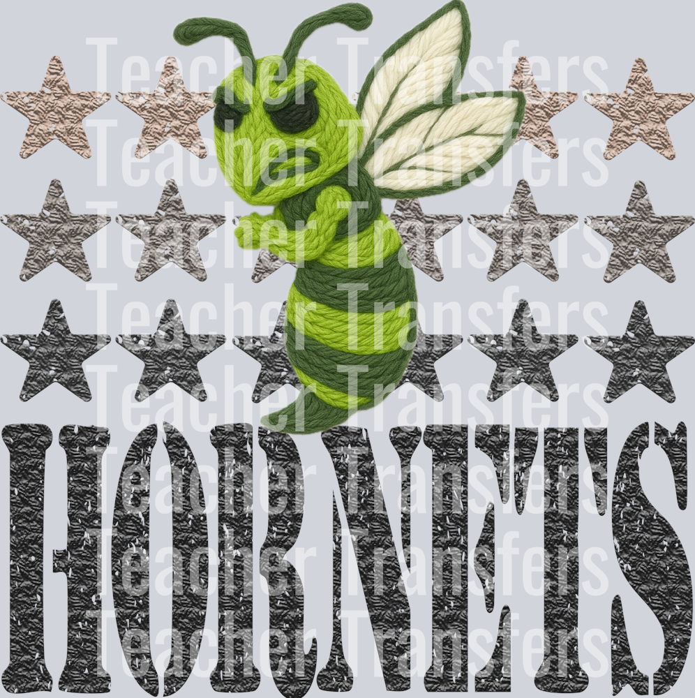 YARN MASCOTS HORNETS GREEN