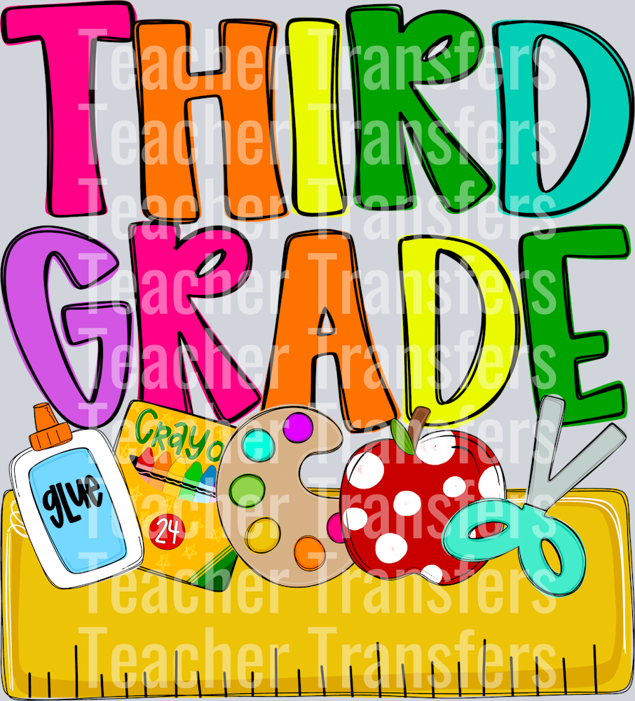 Back to School Name Plate THIRD GRADE