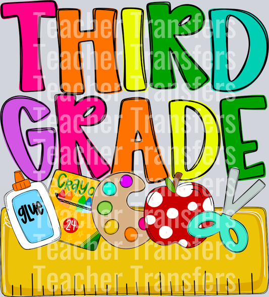 Back to School Name Plate THIRD GRADE