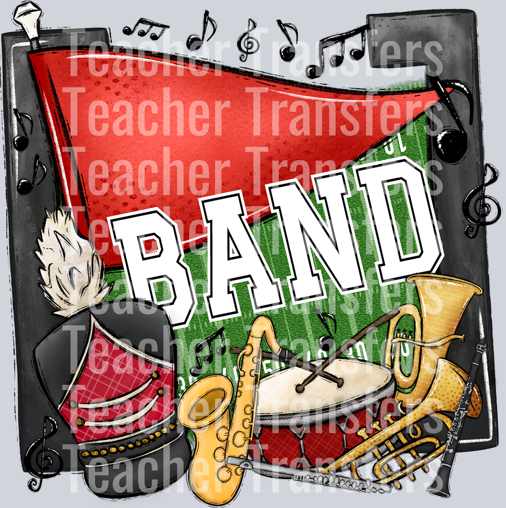 Band Pennants Red