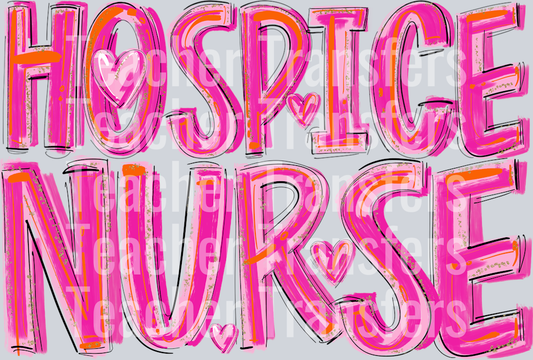 HOSPICE NURSE Pretty in Pink