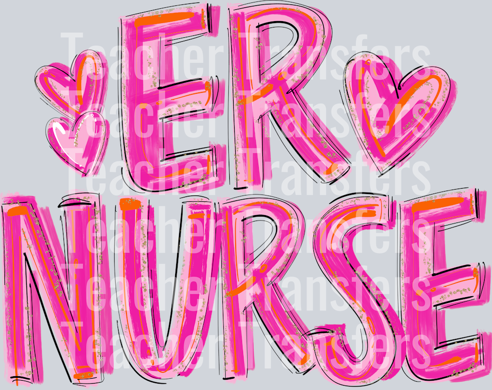 ER NURSE Pretty in Pink
