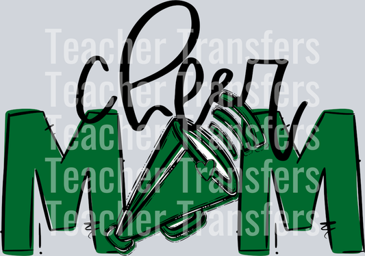 Cheer Mom Kelly Green No Flower