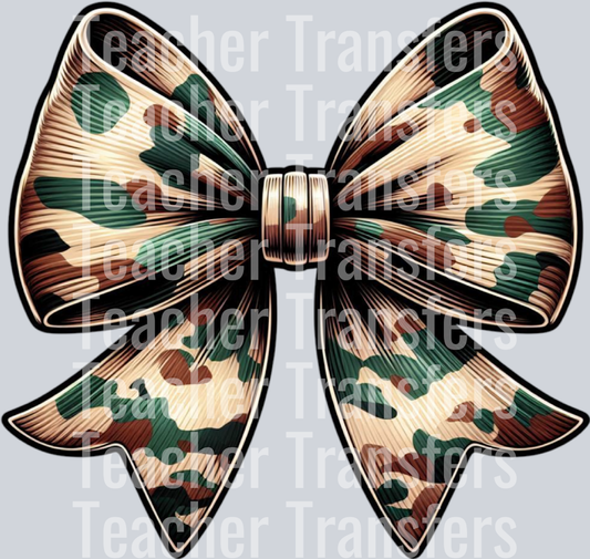 Camo Camouflage Coquette Bow Hunting PNG (8)