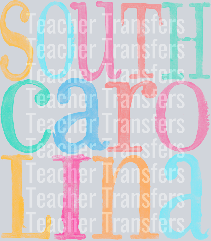 Watercolor States SOUTH CAROLINA