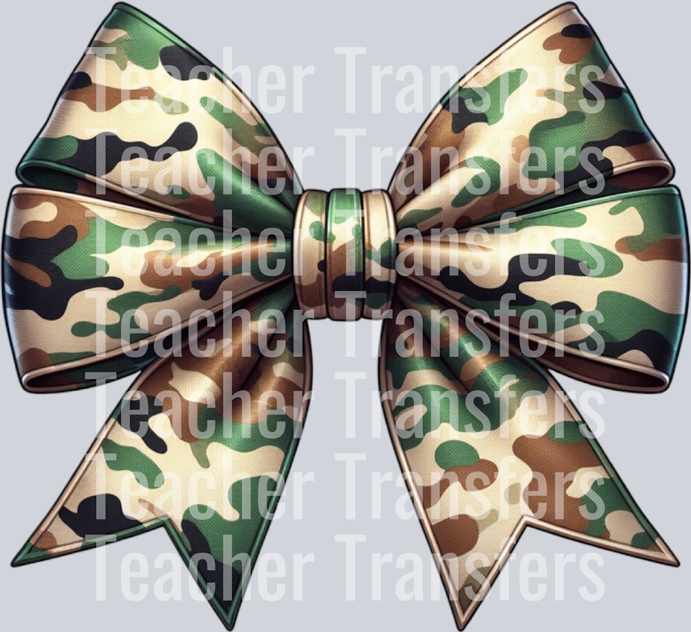 Camo Camouflage Coquette Bow Hunting PNG (16)