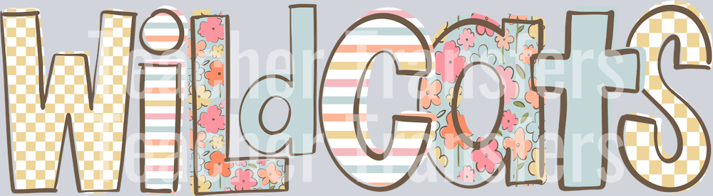 Doodle Loo Wildcats One Line