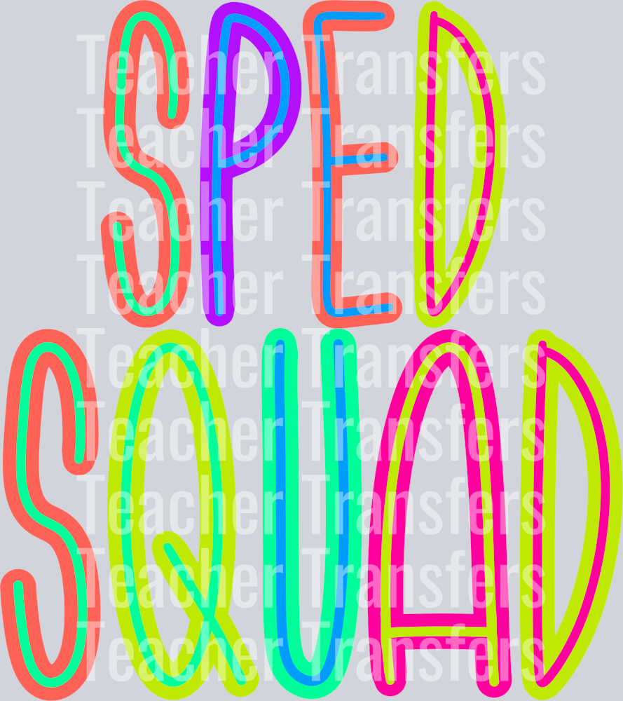 Back to School Brights SPED SQUAD